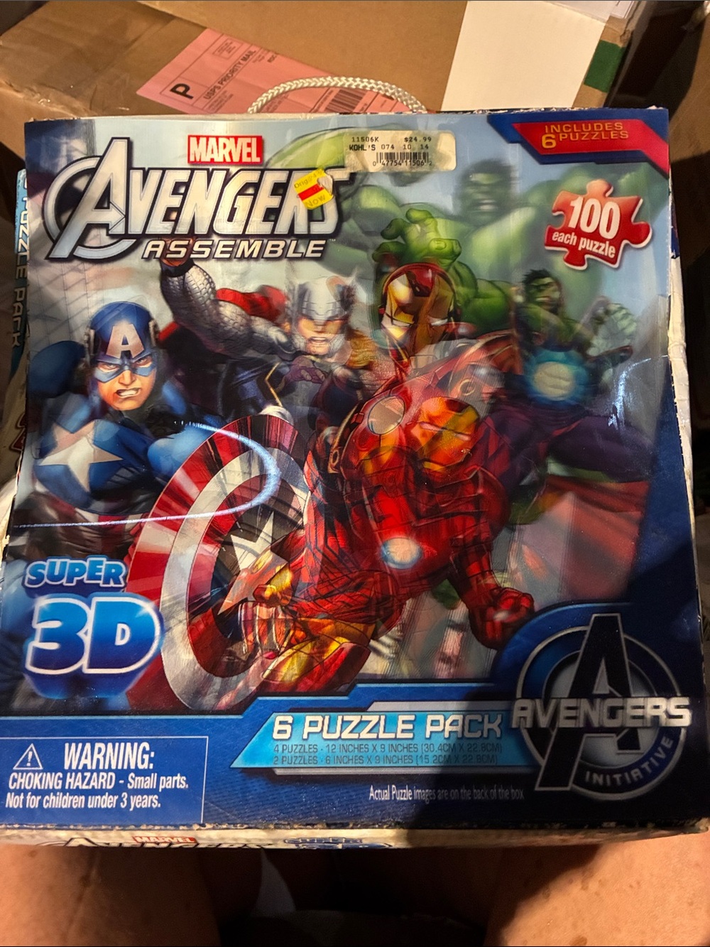 Marvel Avengers Assemble Puzzle Pack - Red, Blue, Green